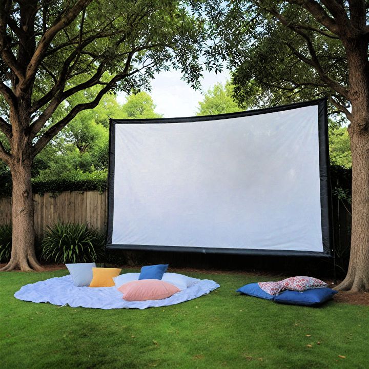 outdoor screen for movie night