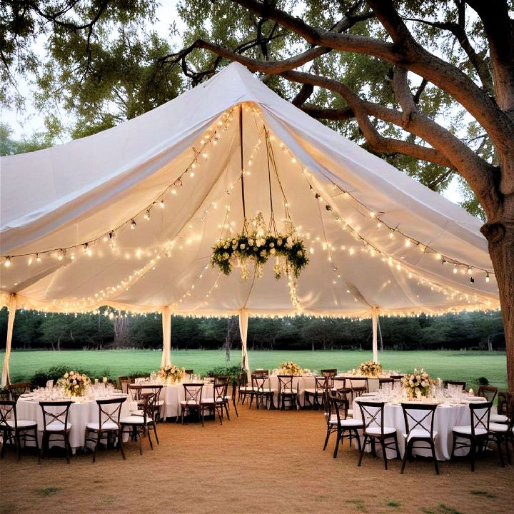 outdoor tent for a garden wedding