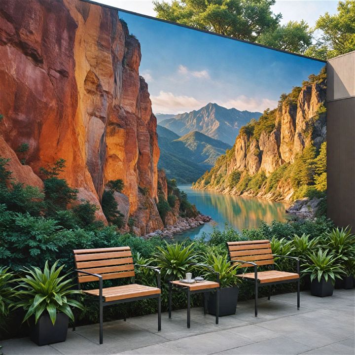 outdoor wall murals decor