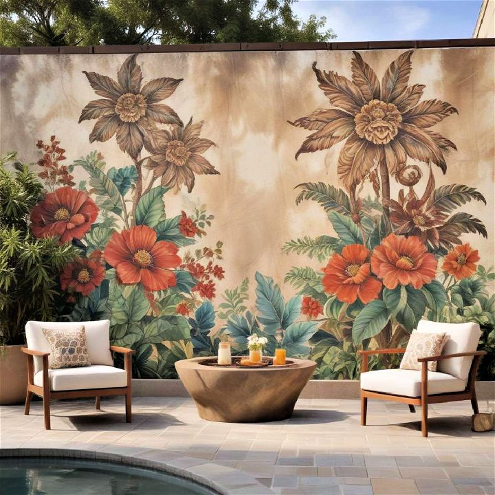outdoor wall murals