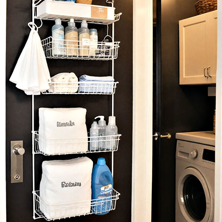 over the door detergent storage baskets