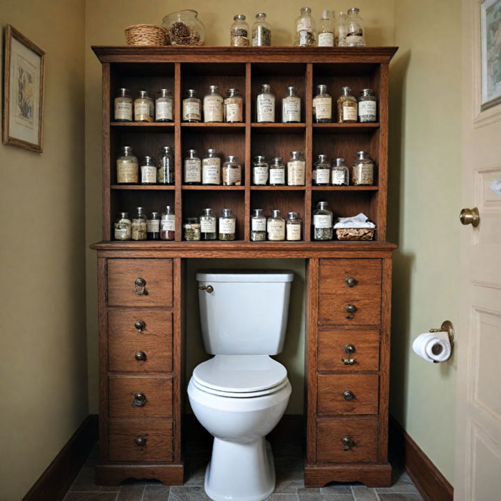 over the toilet apothecary cabinet