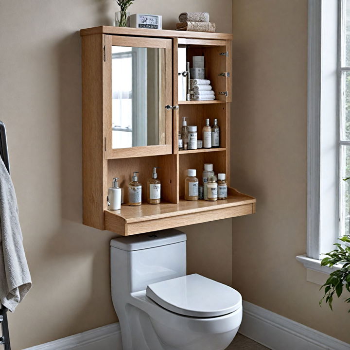 over the toilet mirrored cabinet