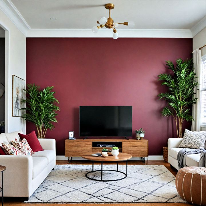 paint tv wall in bold color