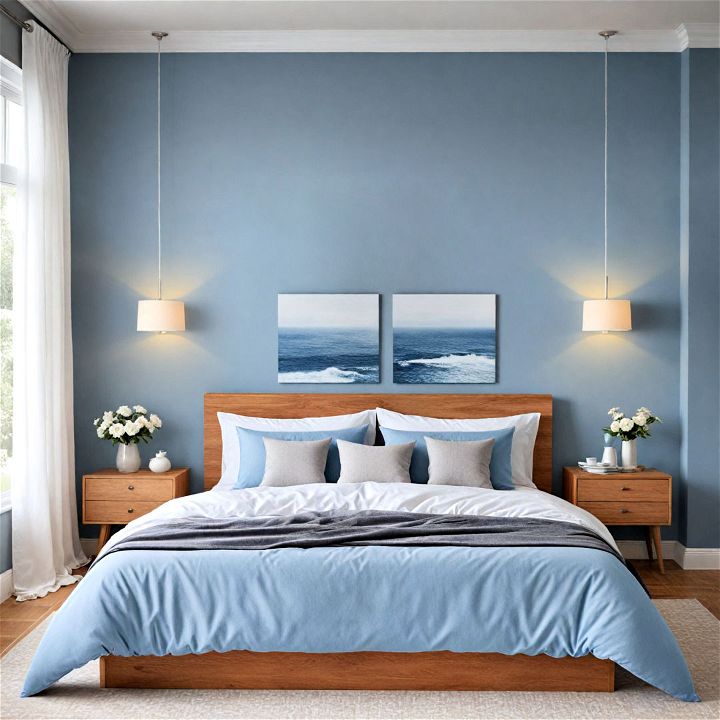 paint your wall in tranquil blues