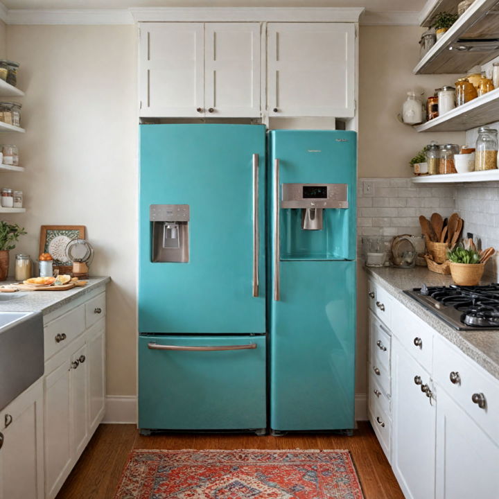 painted appliance accents for kitchen