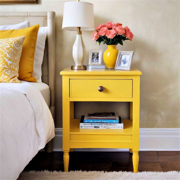 painted furniture accents nightstand