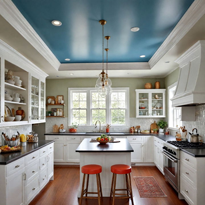 painted kitchen ceiling