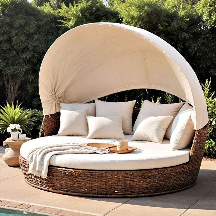 patio daybeds with a canopy