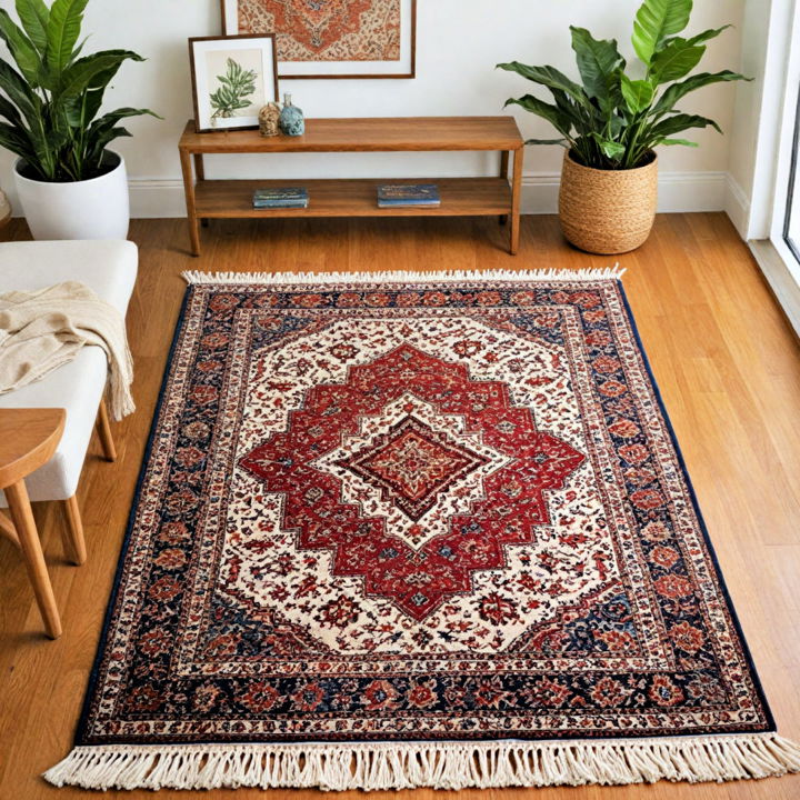 patterned rug to define any room