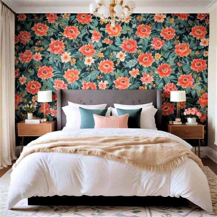 patterned wallpaper for bedroom walls