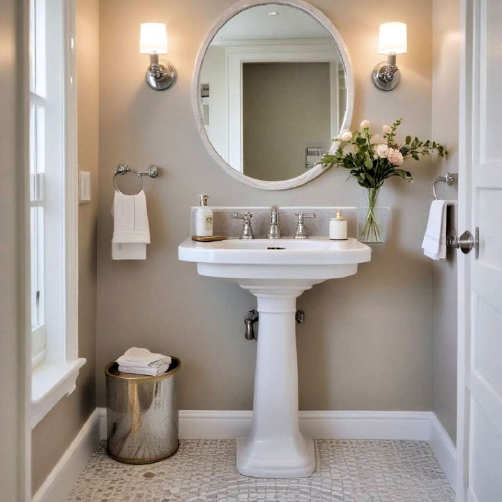 pedestal sink for small bathroom