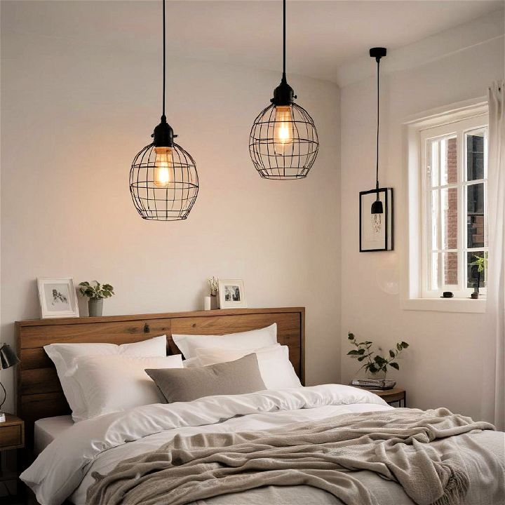 pendant cage lights for bedroom