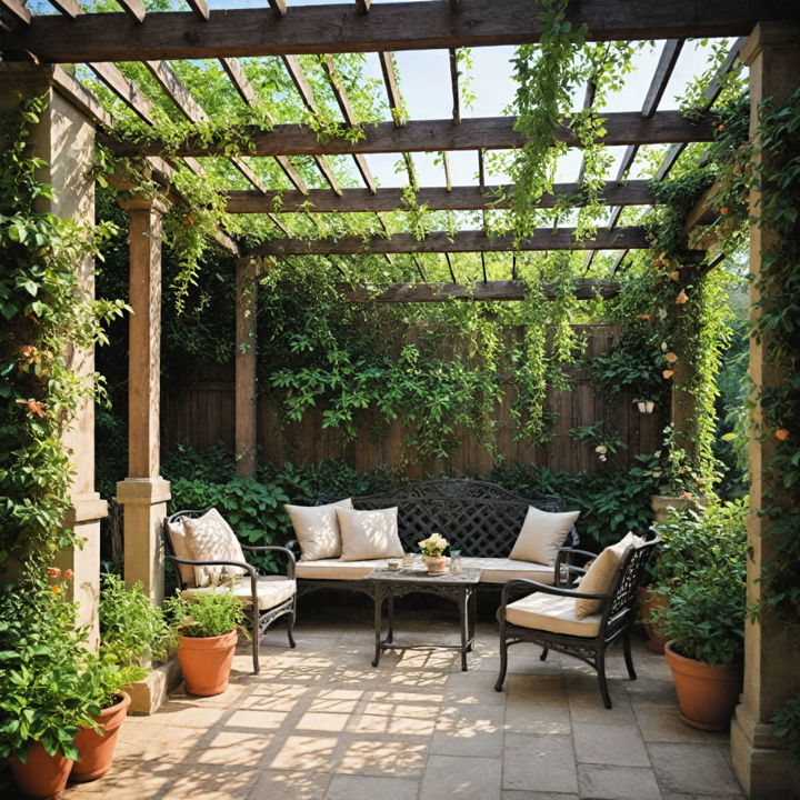 pergola for hanging plants