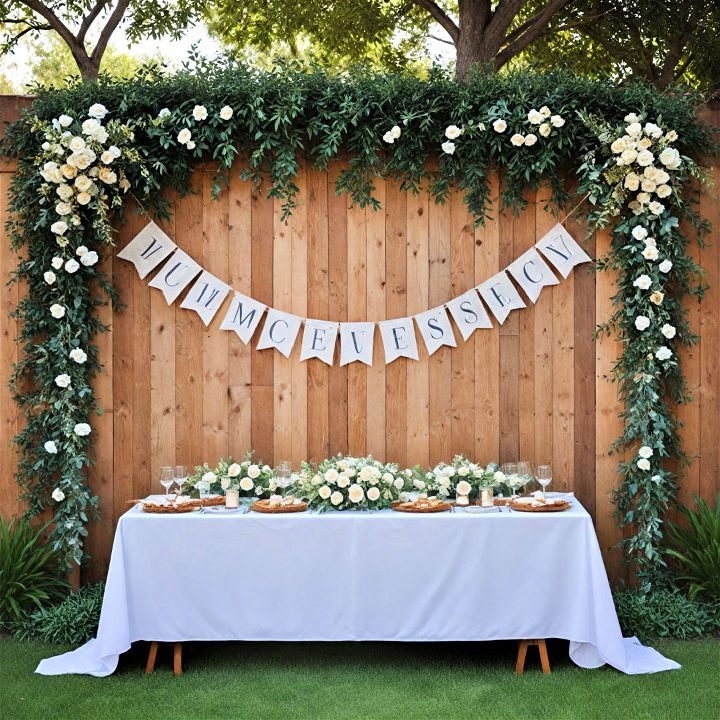 personalized banners for wedding decorration