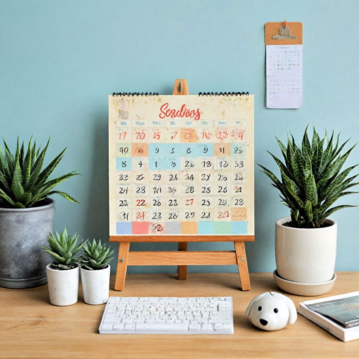 personalized calendar for workspace