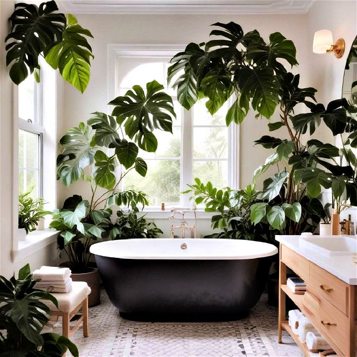 philodendron bathroom plant