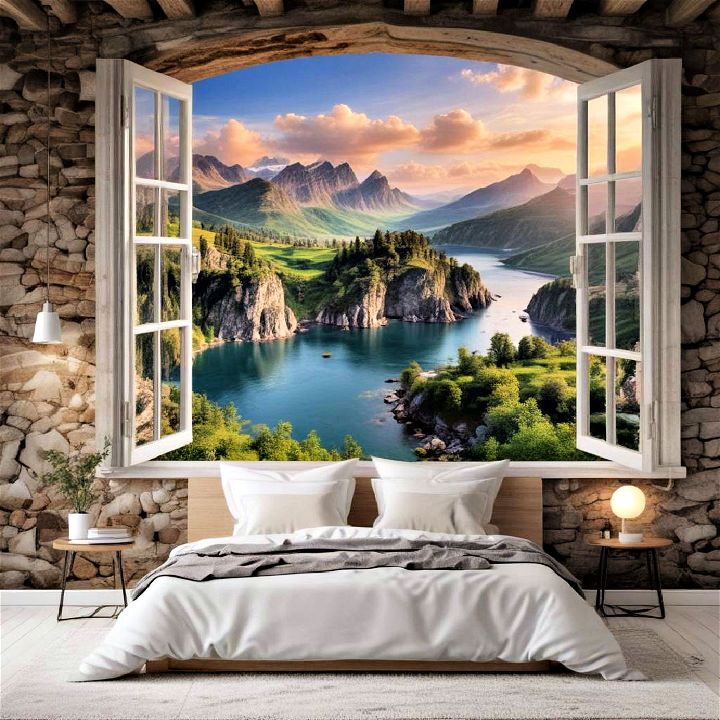 photorealistic scenery bedroom