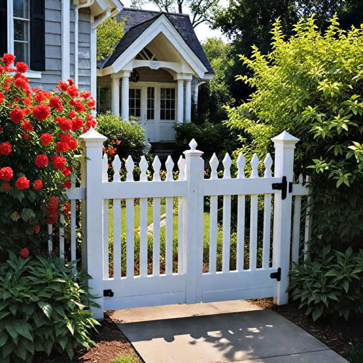 picket gate made from wood