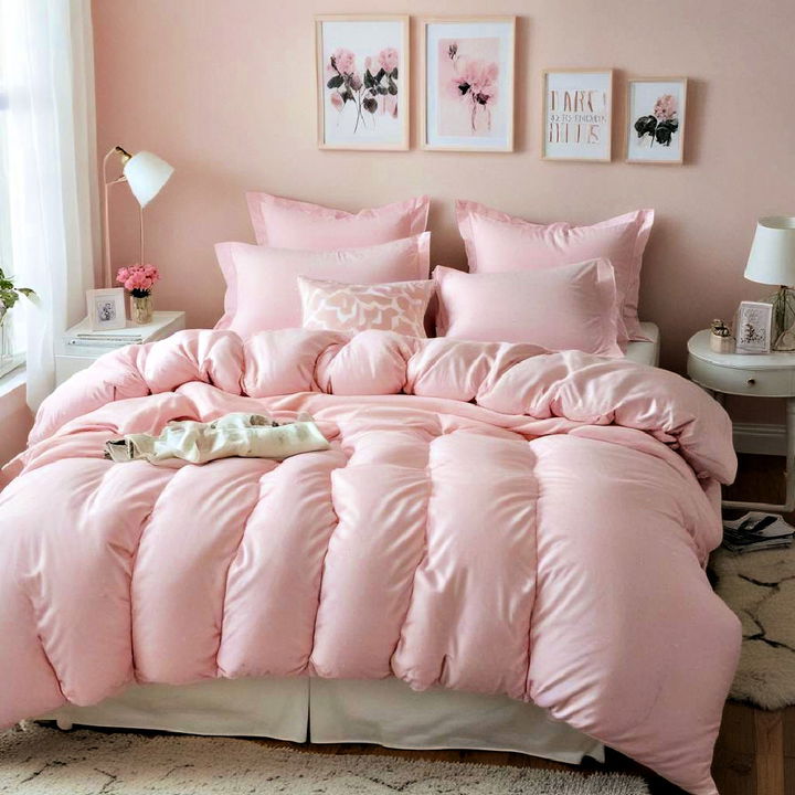 pink bedding set