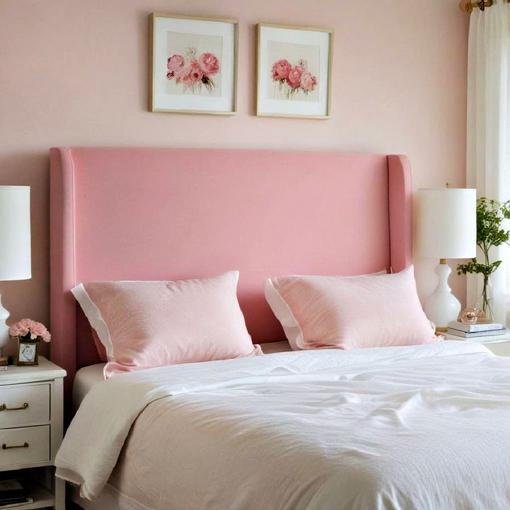 pink headboard slipcover