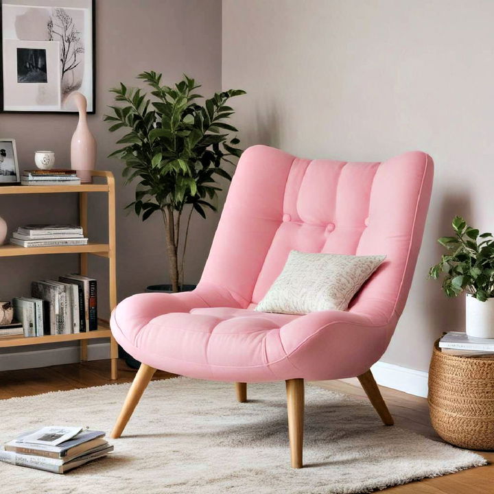 pink lazy chair for bedroom