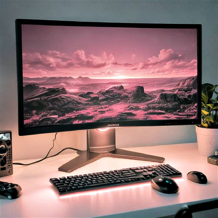 pink monitor backlights