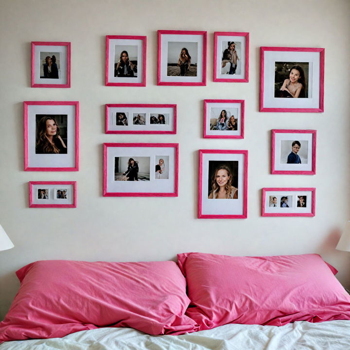 pink picture frames