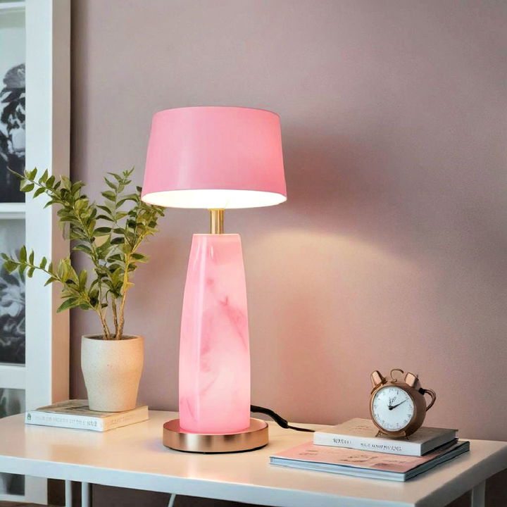 pink table lamp lighting solution