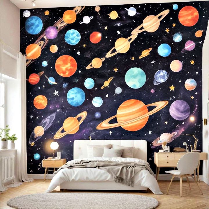 planetary wall murals design