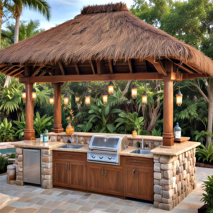 polynesian paradise outdoor kitchen