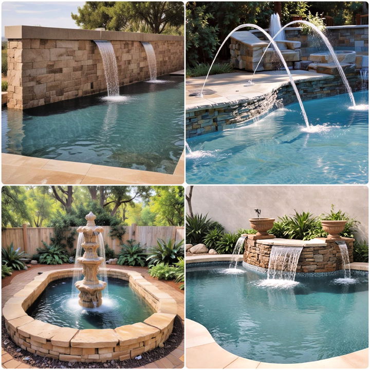 pool fountain ideas