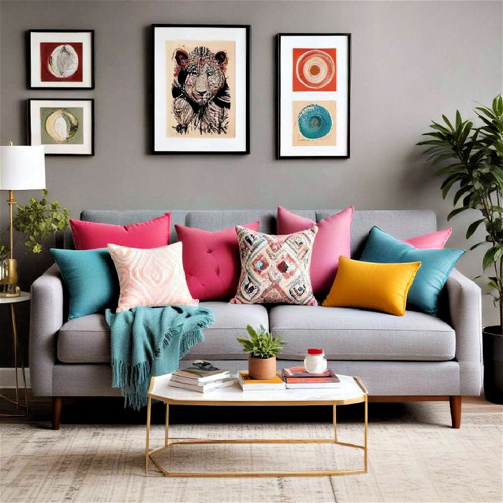 pops of color throw pillows