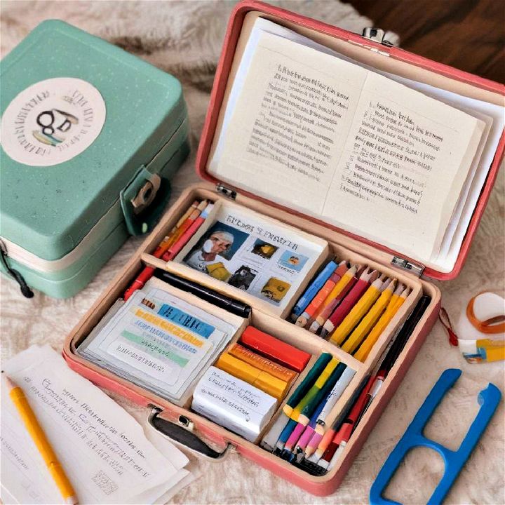 portable learning kits with essential supplies