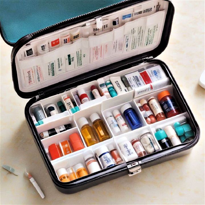 portable medicine storage case