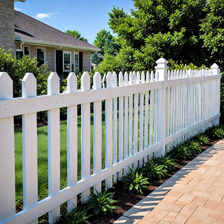 practical pvc fence for modern homes