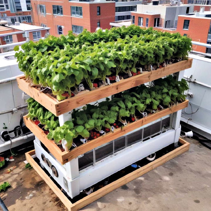 productive aquaponic garden