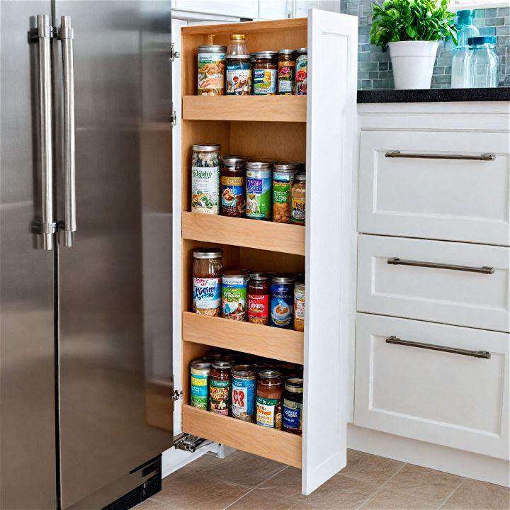 pull out pantry for small kitchen storage