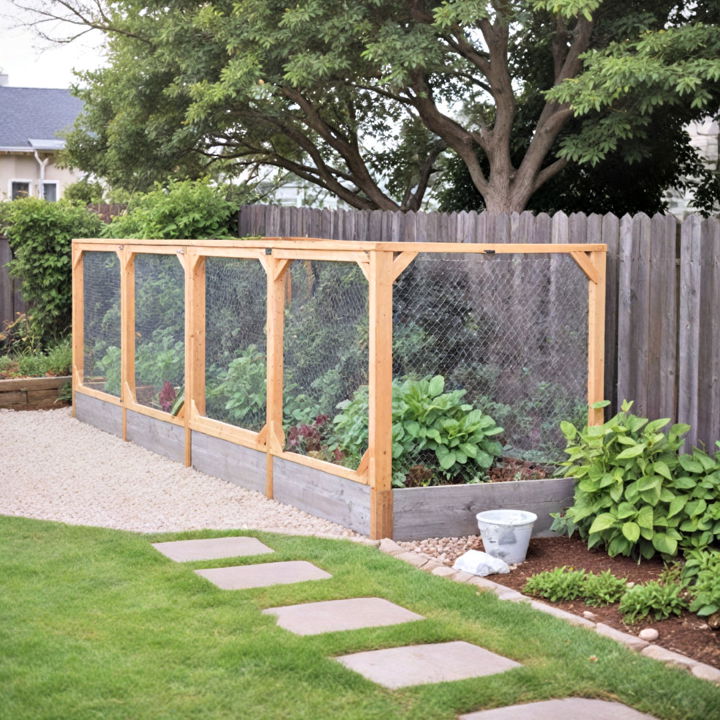 raised bed enclosures for vegetable garden fence