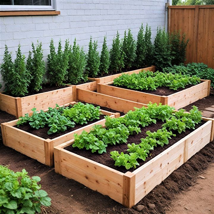 raised garden beds with built in irrigation