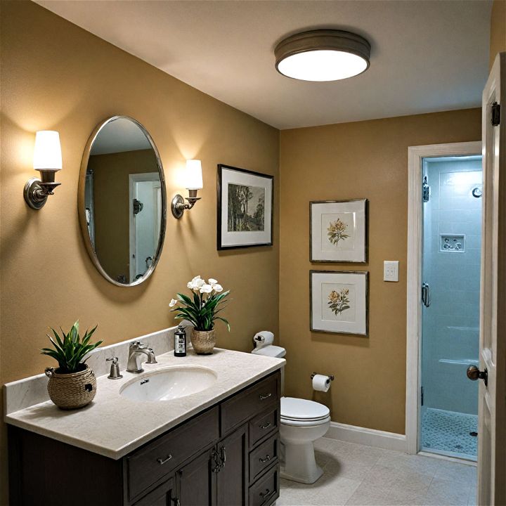 recessed lighting for small bathroom
