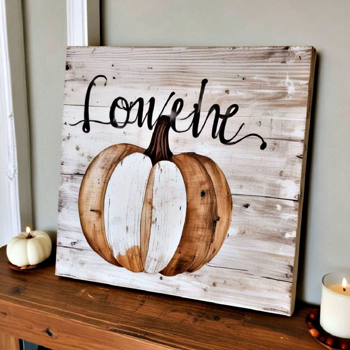 reclaimed wood fall signs