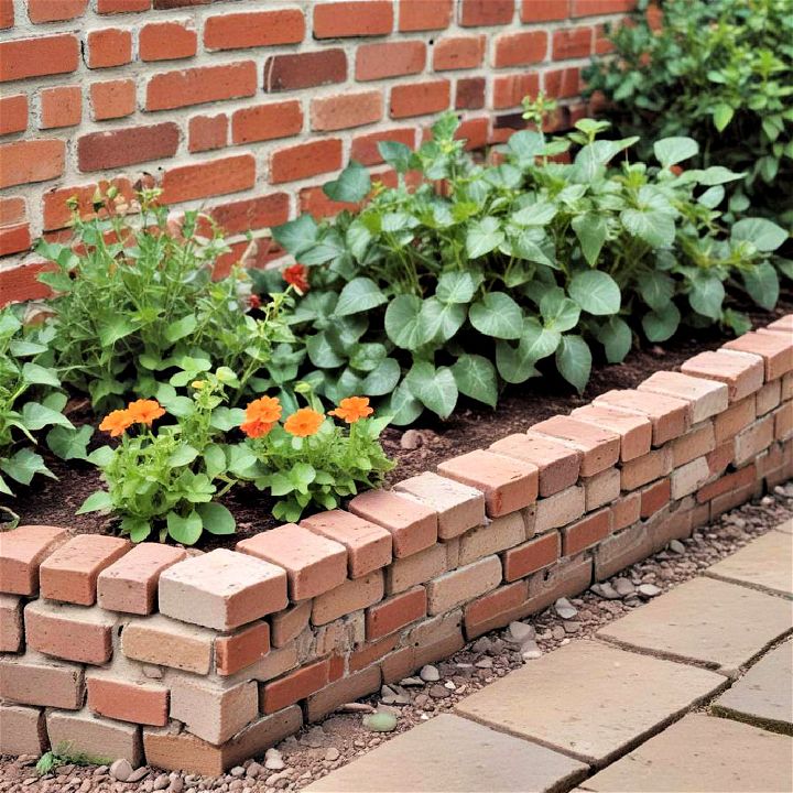 recycled material garden edging