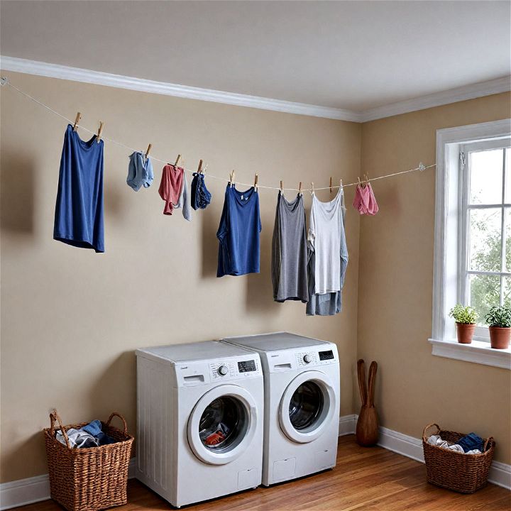 retractable clothesline for garage laundry room
