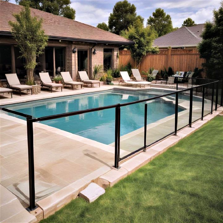retractable pool fence