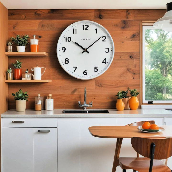 retro clock for modern kitchen