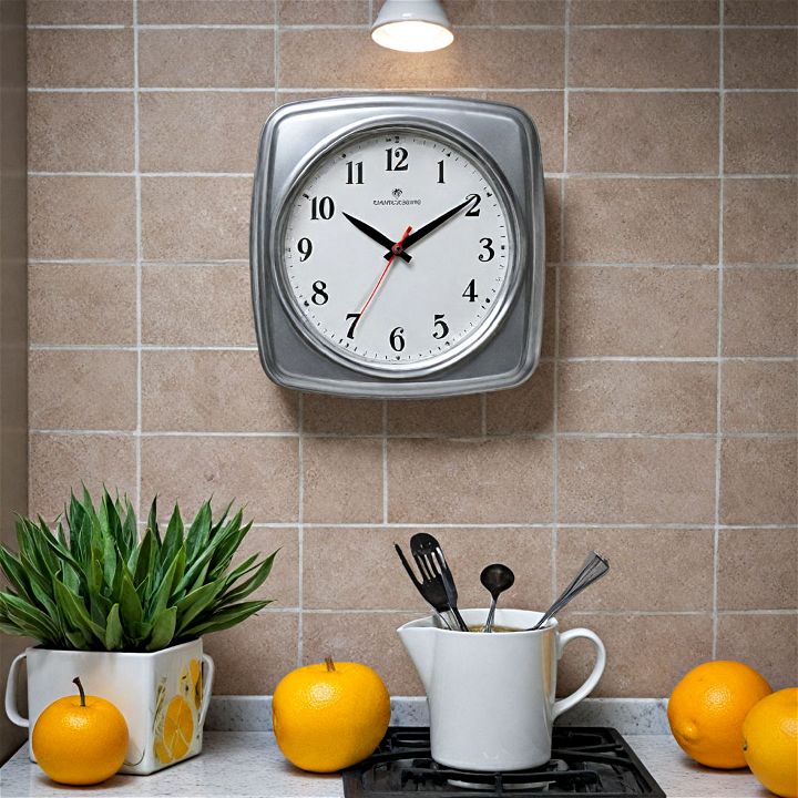 retro kitchen wall clock