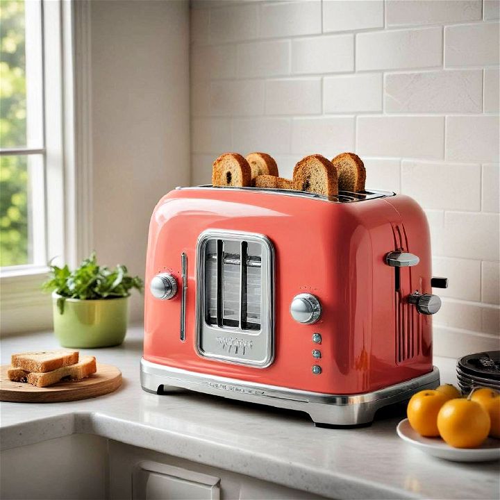 retro toaster for vintage themed kitchen