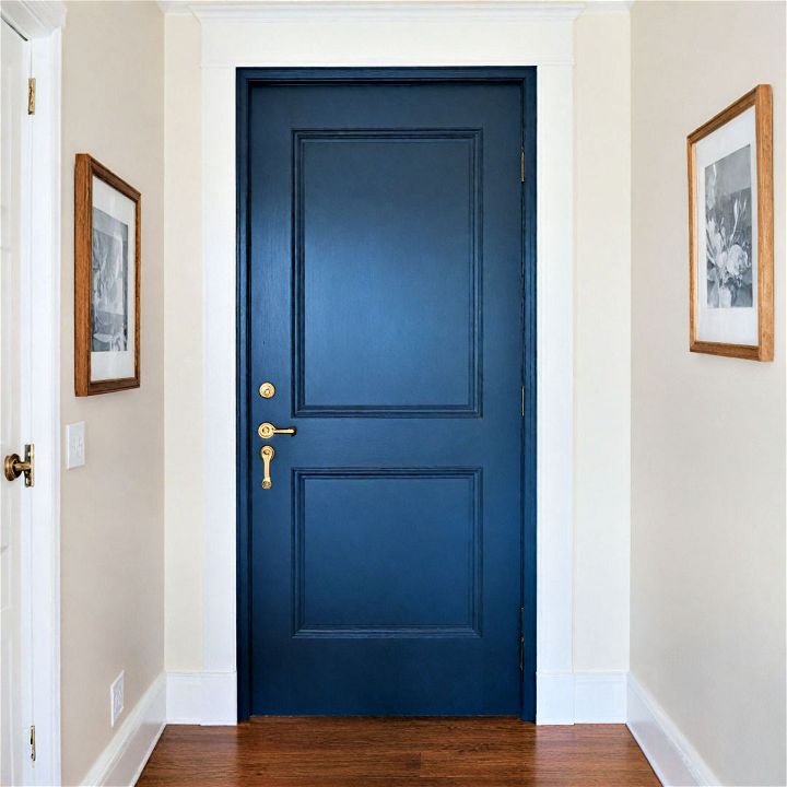 rich navy blue for interior door