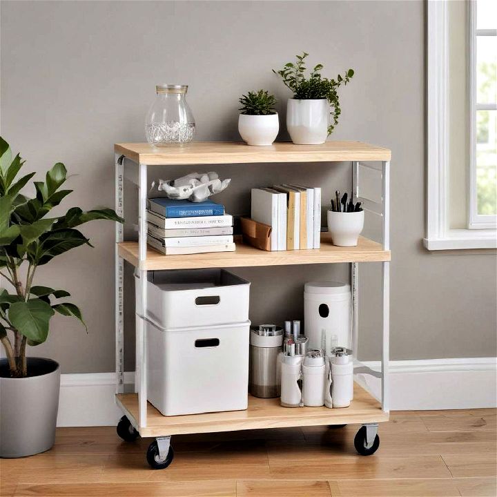 rolling cart compact storage solution